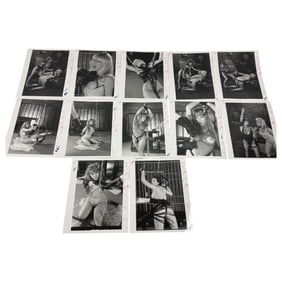 Knotty Vintage Bondage Magazine Photo Lot (8" x 10") – Original Erotic Production Stamped Lot of