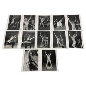 Knotty Vintage Bondage Magazine Photo Lot (8" x 10") – Original Erotic Production Stamped Lot of