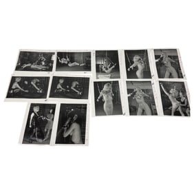 Knotty Vintage Bondage Magazine Photo Lot (8" x 10") – Original Erotic Production Stamped Lot of