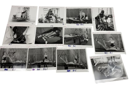 Slave Vintage Bondage Magazine Photo Lot (8" x 10") – Original Erotic Production Stamped Lot of 12