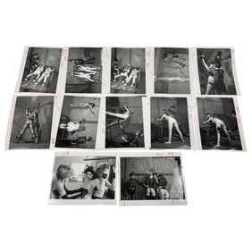 Celebrity Bondage Photo – Vintage Erotic Movie/Magazine Production Material Lot of 12 Photos