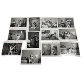 Celebrity Bondage Photo – Vintage Erotic Movie/Magazine Production Material Lot of 12 Photos