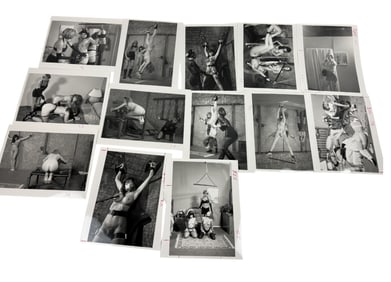 Celebrity Bondage Photo – Vintage Erotic Movie/Magazine Production Material Lot of 12 Photos