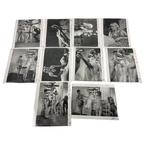 Vintage Erotic Nude Original Bondage Lesbian Production 8 x 10 Photo Shoot Collection Lot