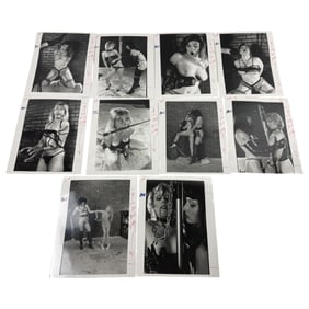 Vintage Erotic Nude Original Bondage Magazine Movie Production 8 x 10 Photo Shoot Collection Lot