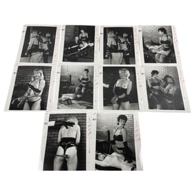 Vintage Erotic Nude Original Bondage Magazine Movie Production 8 x 10 Photo Shoot Collection Lot