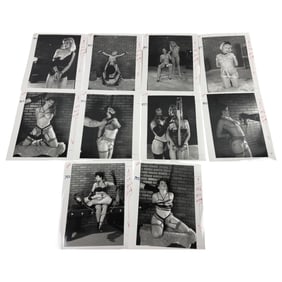 Vintage Erotic Nude Original Bondage Magazine Movie Production 8 x 10 Photo Shoot Collection Lot