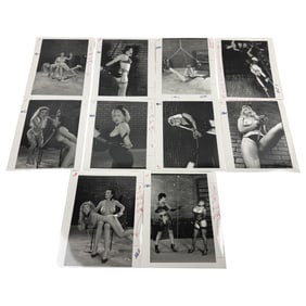Vintage Erotic Nude Original Bondage Magazine Movie Production 8 x 10 Photo Shoot Collection Lot