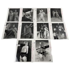 Vintage Erotic Nude Original Bondage Magazine Movie Production 8 x 10 Photo Shoot Collection Lot