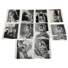 Vintage Erotic Nude Original Bondage Magazine Movie Production 8 x 10 Photo Shoot Collection Lot