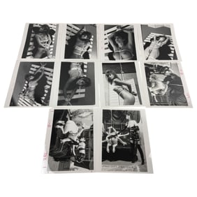 Vintage Erotic Nude Original Bondage Magazine Movie Production 8 x 10 Photo Shoot Collection Lot