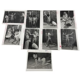 Vintage Erotic Nude Original Bondage Magazine Movie Production 8 x 10 Photo Shoot Collection Lot