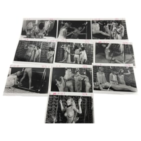Vintage Erotic Nude Original Bondage Magazine Movie Production 8 x 10 Photo Shoot Collection Lot
