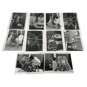 Vintage Erotic Nude Original Bondage Magazine Movie Production 8 x 10 Photo Shoot Collection Lot