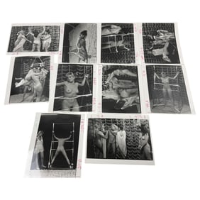 Vintage Erotic Nude Original Bondage Magazine Movie Production 8 x 10 Photo Shoot Collection Lot