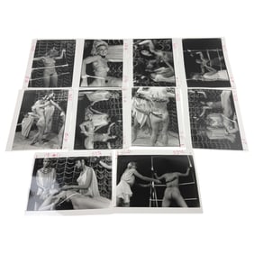 Vintage Erotic Nude Original Bondage Magazine Movie Production 8 x 10 Photo Shoot Collection Lot