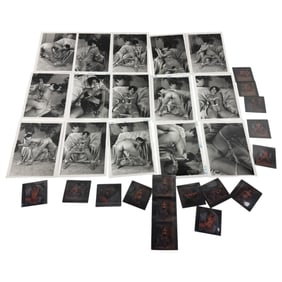 Vintage Erotic Fetish Photos with Negatives Lot of 15– Bondage Magazine Production