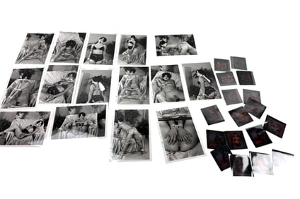 Vintage Erotic Fetish Photos with Negatives Lot of 15– Bondage Magazine Production
