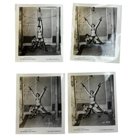 Vintage Original Bettie Page Bondage Photo Lot (4) – Irving Klaw Production