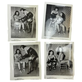 Vintage Original Bettie Page Bondage Photo Lot (4) – Irving Klaw Production