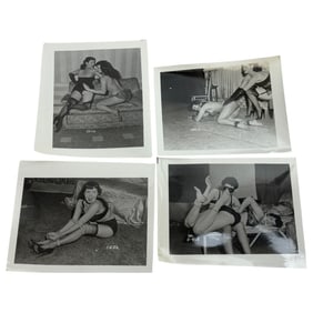Vintage Original Bettie Page Bondage Photo Lot (4) – Irving Klaw Production