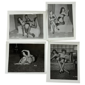Vintage Original Bettie Page Bondage Photo Lot (4) – Irving Klaw Production