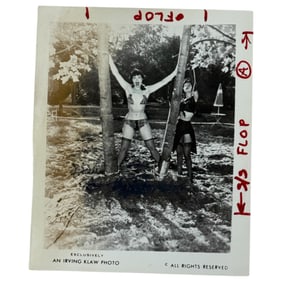 Vintage Original Bettie Page Bondage Pre Production Proof Photography Final Print – Irving Klaw