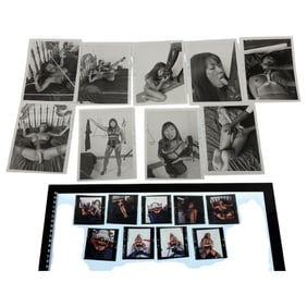 Vintage Nude Erotic Photo with Negatives Burlesque Magazine Model