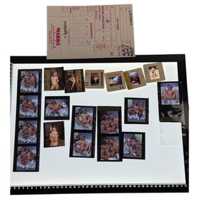 Vintage Nude Erotic Color Negatives Burlesque Magazine Model