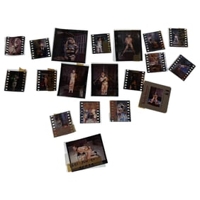 Vintage Nude Erotic Color Negatives Burlesque Magazine Model