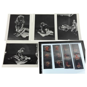 Original Vintage Nude Erotic Fetish & Burlesque Movie Photos with Negatives – Production Lot