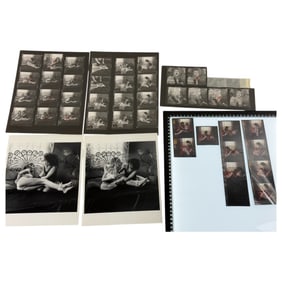 Original Vintage Nude Erotic Fetish & Burlesque Movie Photos Contact Sheets with Negatives –