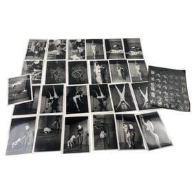 Vintage Original Erotic Contact Sheet Negatives and Photographs – Movie Spell of the Whip