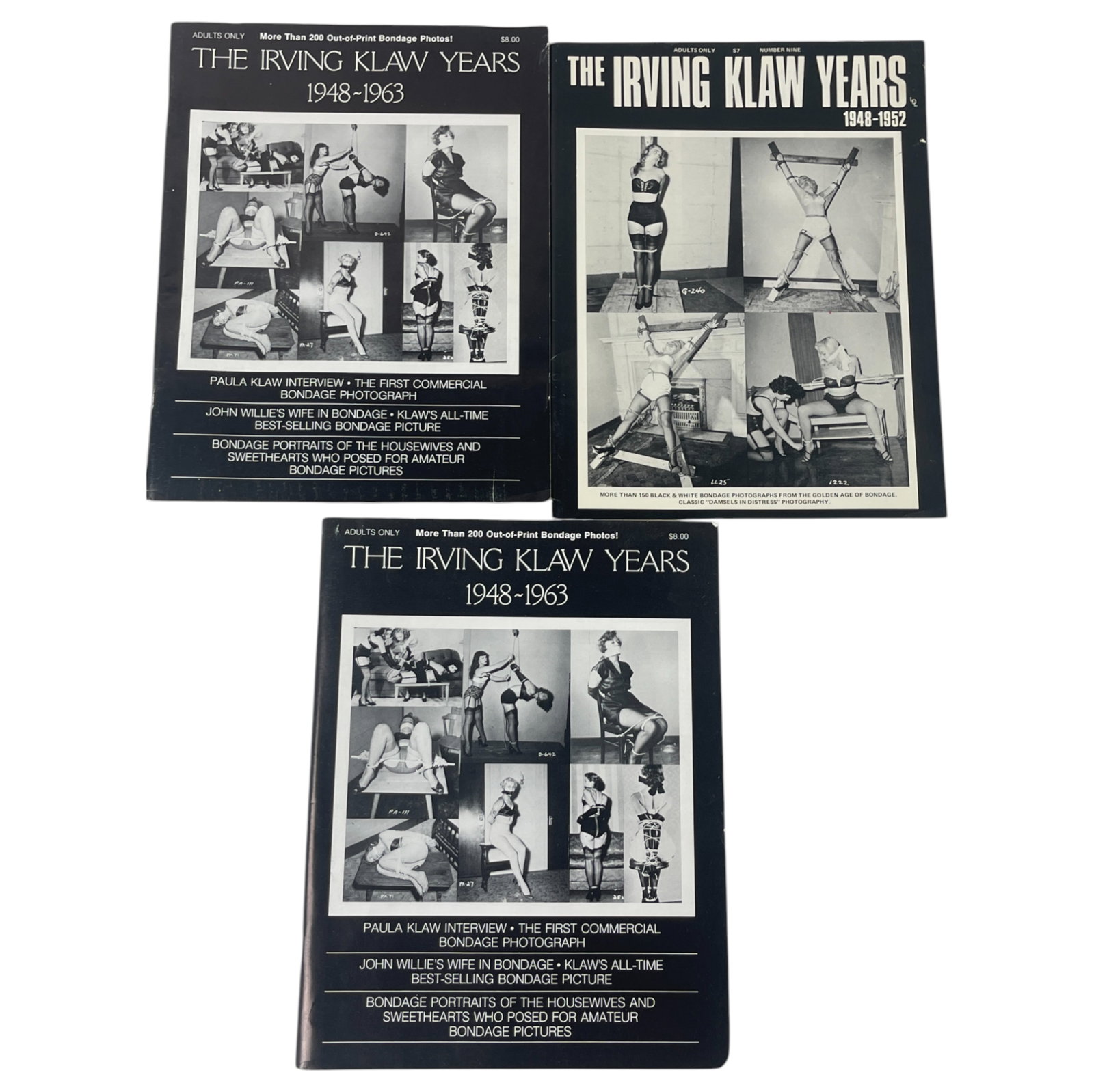 Vintage Rare Irving Klaw Years Magazines Lot of 3: Vintage Rare Irving Klaw Years Magazines Lot of 3