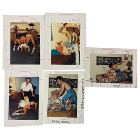 Original Vintage Gay Magazine Spankography – Lot of 5 Production Illustration & Male Nude Photos