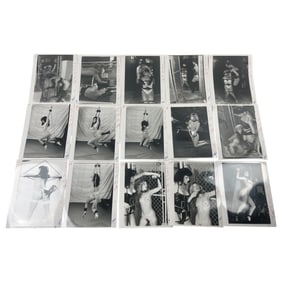 Captured Vintage Bondage Magazine Photo Lot (8" x 10") – Original Erotic Production Stamped Lot of