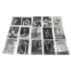 Captured Vintage Bondage Magazine Photo Lot (8" x 10") – Original Erotic Production Stamped Lot of