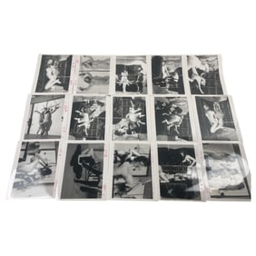 Vintage Bondage Magazine Photo Lot (8" x 10") – Original Erotic Production Stamped Lot of 15