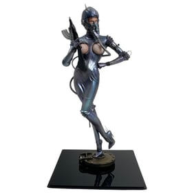 Female "Commando" Figure by Hajime Sorayama from Perversions of Science 1997