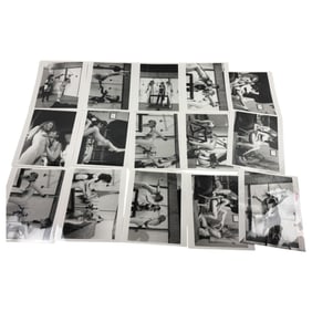 Vintage Fetish Bondage Magazine Photo Lot (8" x 10") – Original Erotic Production Stamped Lot of