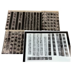 Vintage 1970s Gay Magazine & Movie Production – 4 Contact Sheets with 35mm Negatives – B&W (11