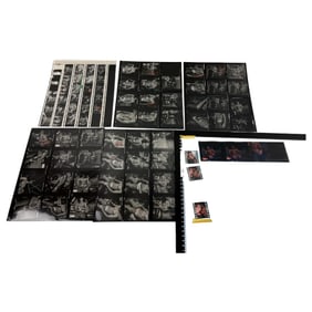 Vintage 1970s Gay Magazine & Movie Production – 5 Contact Sheets with Color Negatives