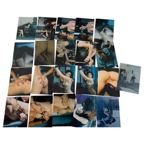 Lot of 20 Vintage 4" x 6" Color Photos – Behind-the-Scenes Bondage Fetish Nude Movie Production