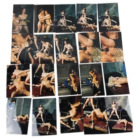 Lot of 20 Vintage 4" x 6" Color Photos – Behind-the-Scenes Bondage Fetish Nude Movie Production