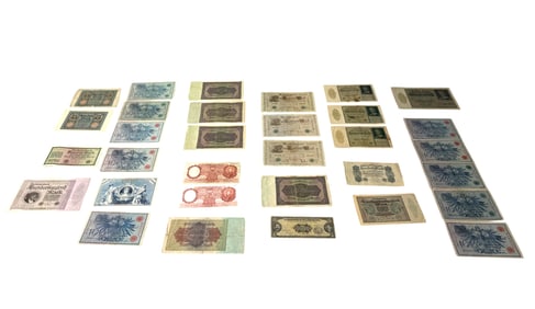 Vintage Banknotes From Around The World
