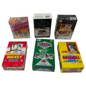 Vintage Trading Card Collectors Boxes Lots
