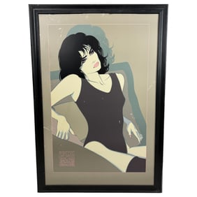 Vintage Patrick Nagel serigraph from the Robert Blues Art Expo NY 1987