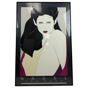 Vintage Patrick Nagel serigraph titled "The Book"