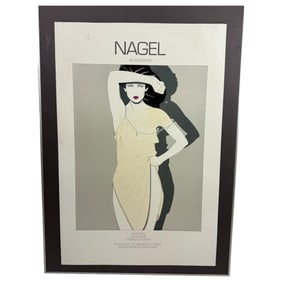 Vintage Patrick Nagel serigraph from New York art expo 1980
