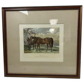 19th Century Hand-Colored Painting Titled "Polydora"